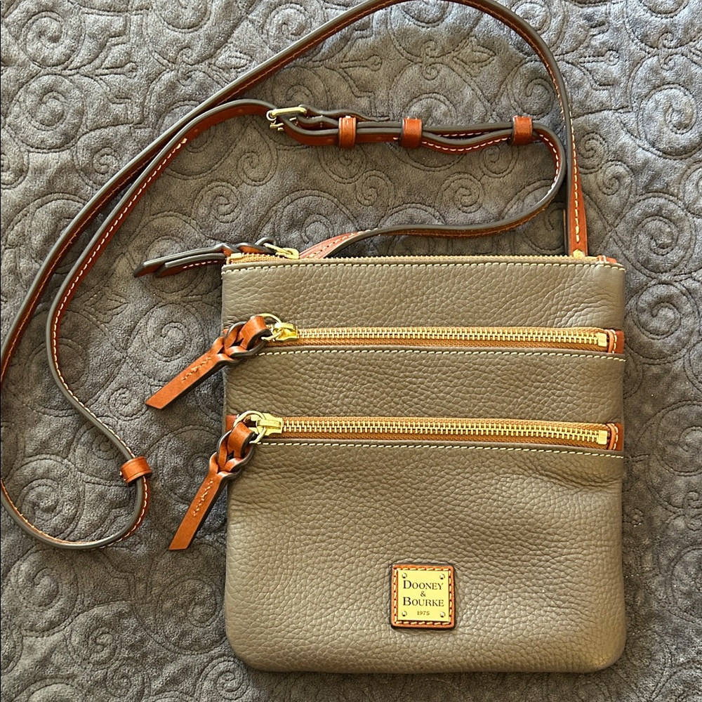 Dooney & Bourke Crossbody Bag with Gold Accents